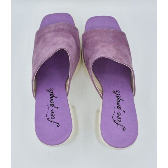 Free People Womens Size EU 39 US 9 Zoe Orchid Purple Platform Sandals Shoes - Picture 4 of 8